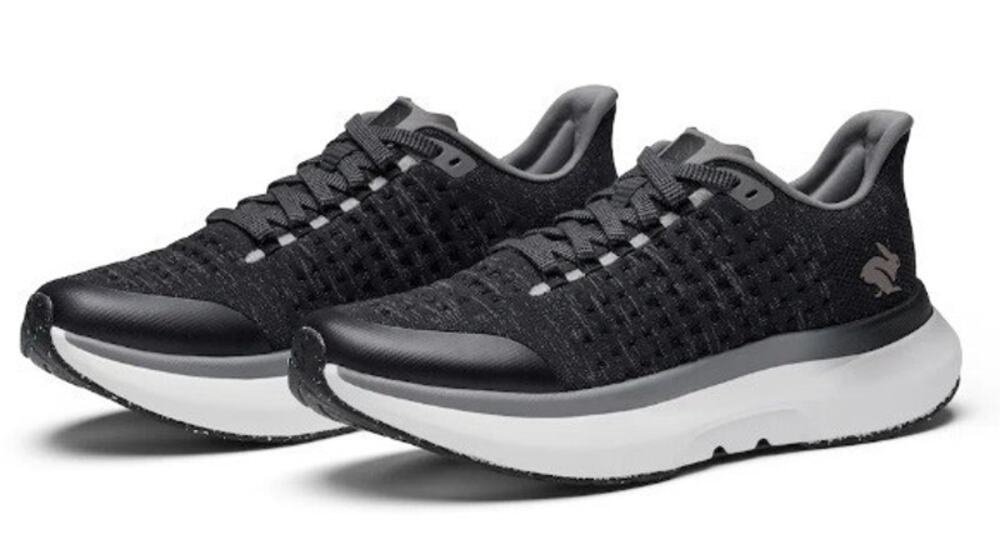 Rabbit Mens Dream Chaser Running Shoes Size 10 Black White Athletic Sneaker NIB